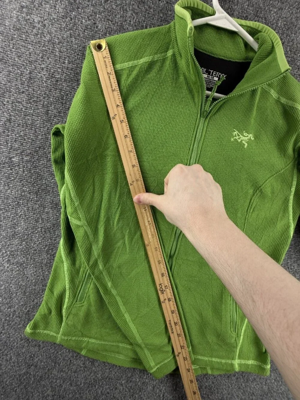 Arc'teryx Delta LT 14459 Jacket Polyester Medium Fleece Green Logo Gorp Women
